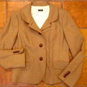 Womens JCrew Bella Herringbone Blazer Size 10 EUC